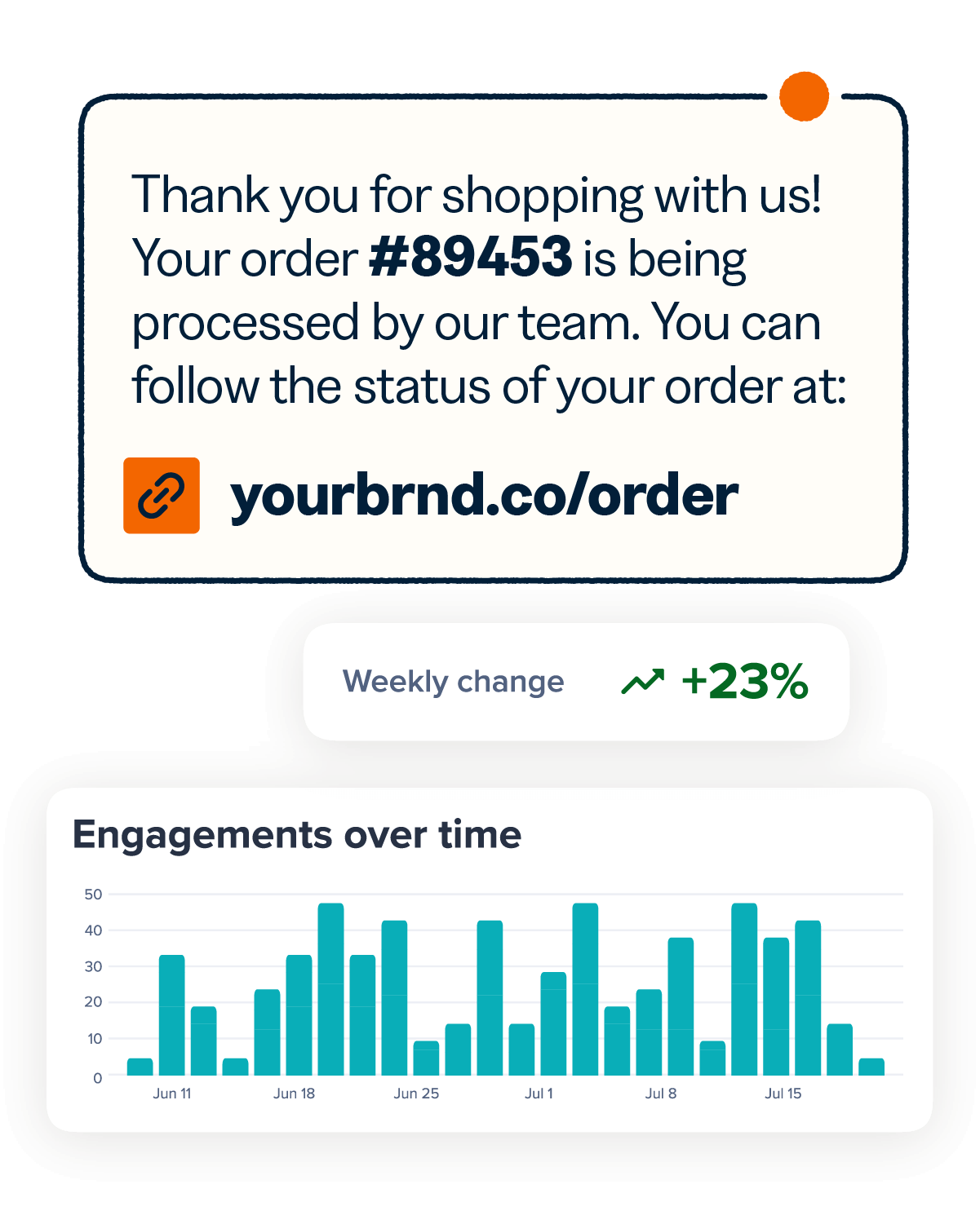 App dashboard with stats